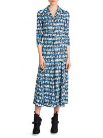 Prada Striped Banana Midi Dress at Saks Fifth Avenue